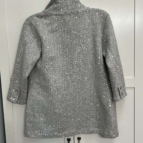 Silver sequin blazer/jacket - Picture 4 of 5